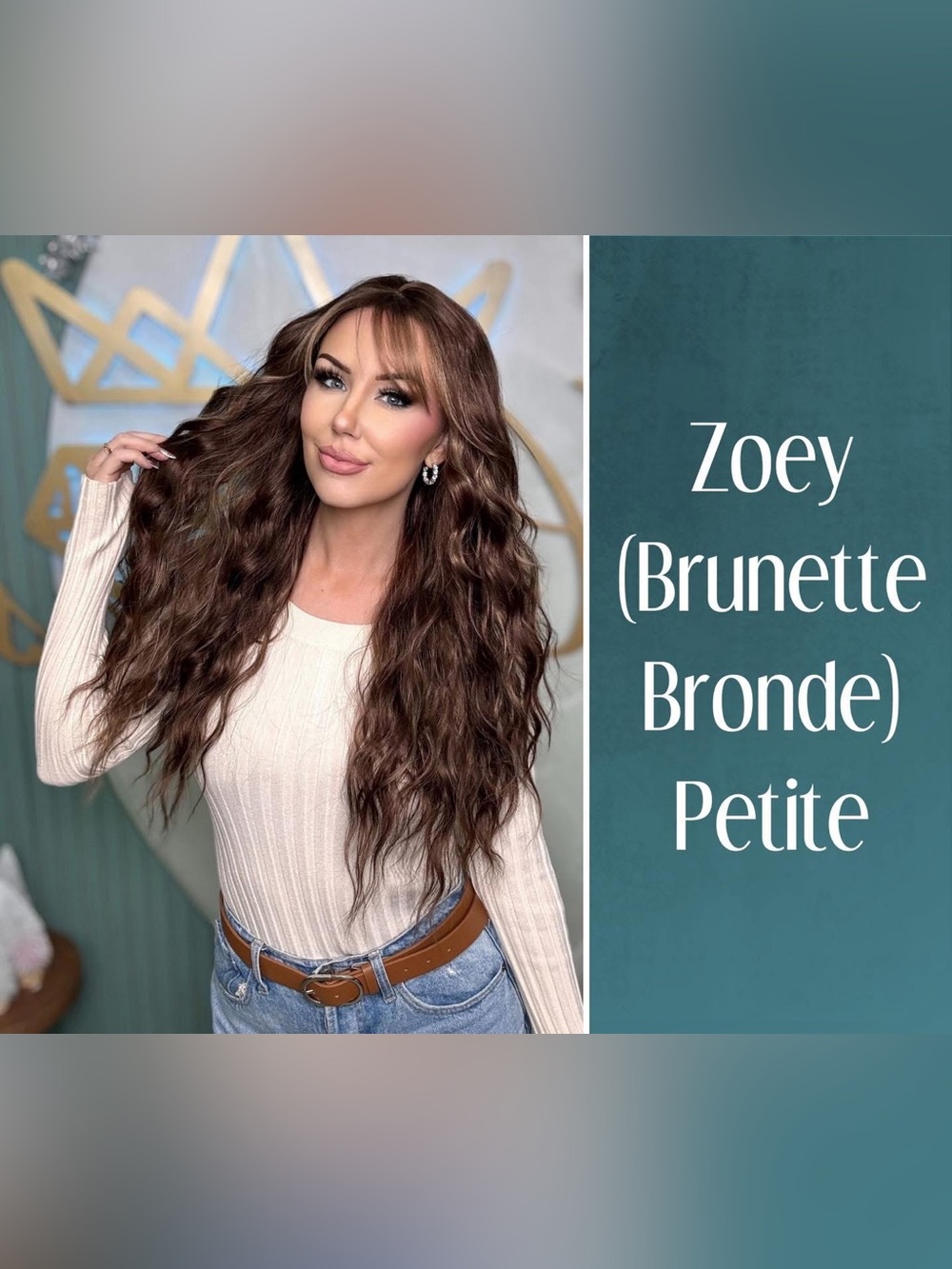 Chelsey Smith Crowns Zoey Brunette Bronde wig